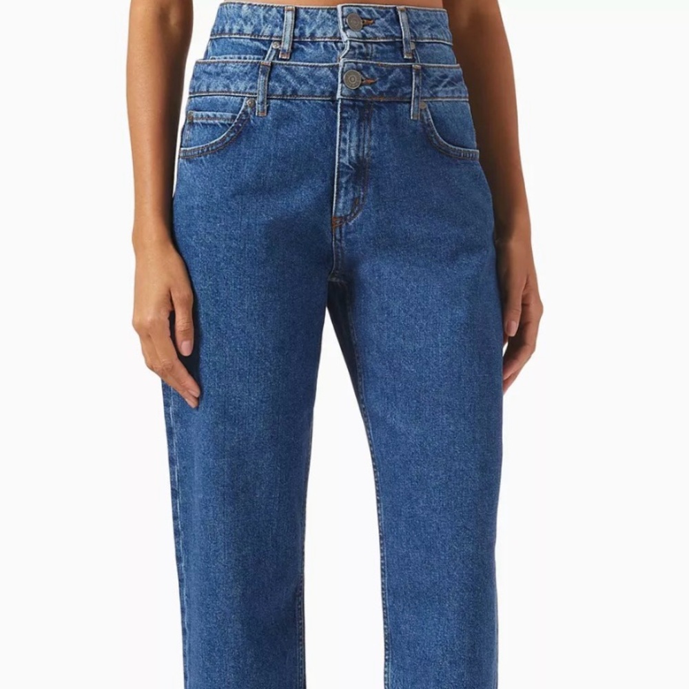 Sandro Double waist Blue Women's Jeans